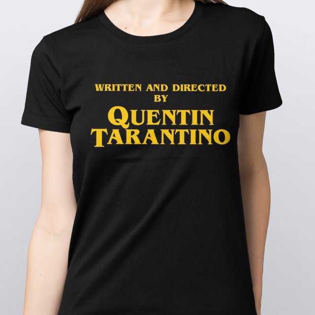 CAMISETA BABY LOOK WRITTEN AND DIRECTED BY QUENTIN TARANTINO