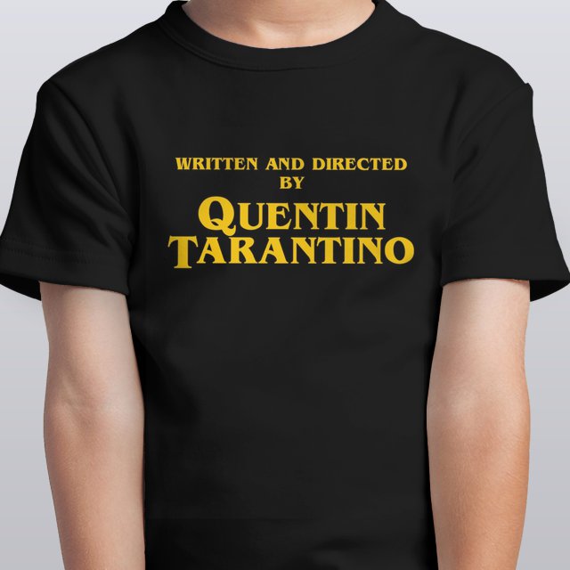 CAMISETA INFANTIL WRITTEN AND DIRECTED BY QUENTIN TARANTINO