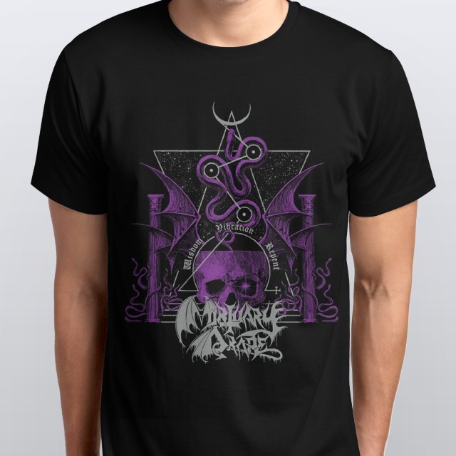CAMISETA UNISSEX PLUS SIZE MORTUARY DRAPE