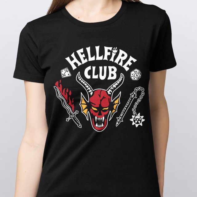 CAMISETA BABY LOOK HELL FIRE CLUB